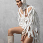 Fallen Angel Textile Sculpture White