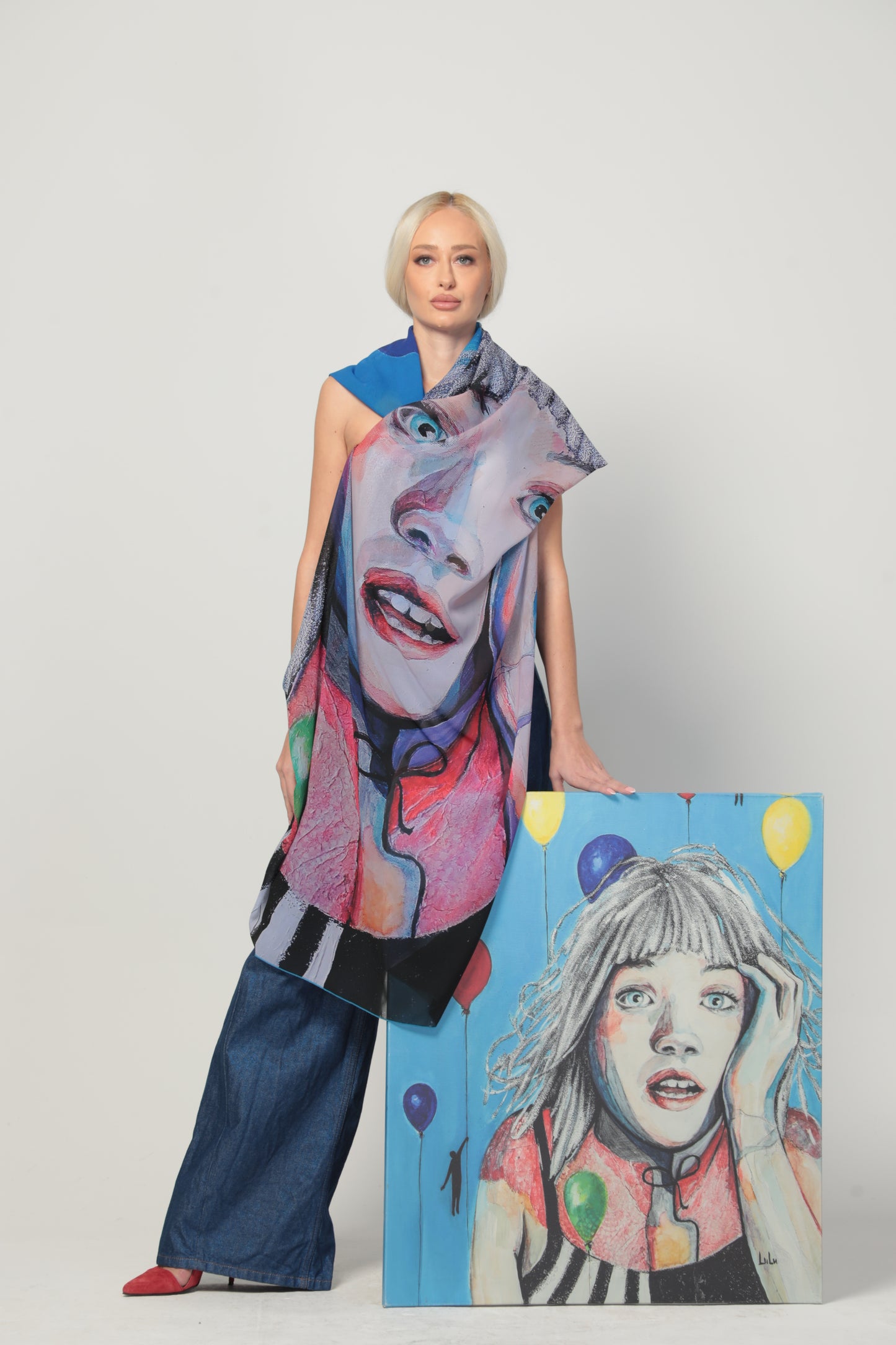 Scarf "Fly with me"