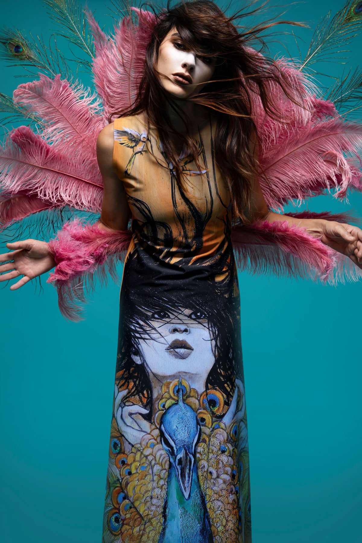 BYLLU Yoshimori art-inspired dress